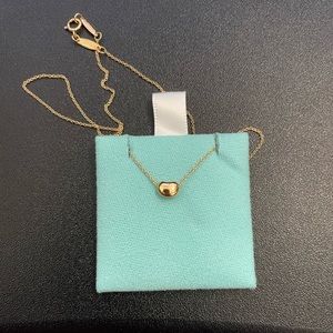 Tiffany & Co. Bean Pendant - 18k Rose Gold, 6.5 mm on 16” chain